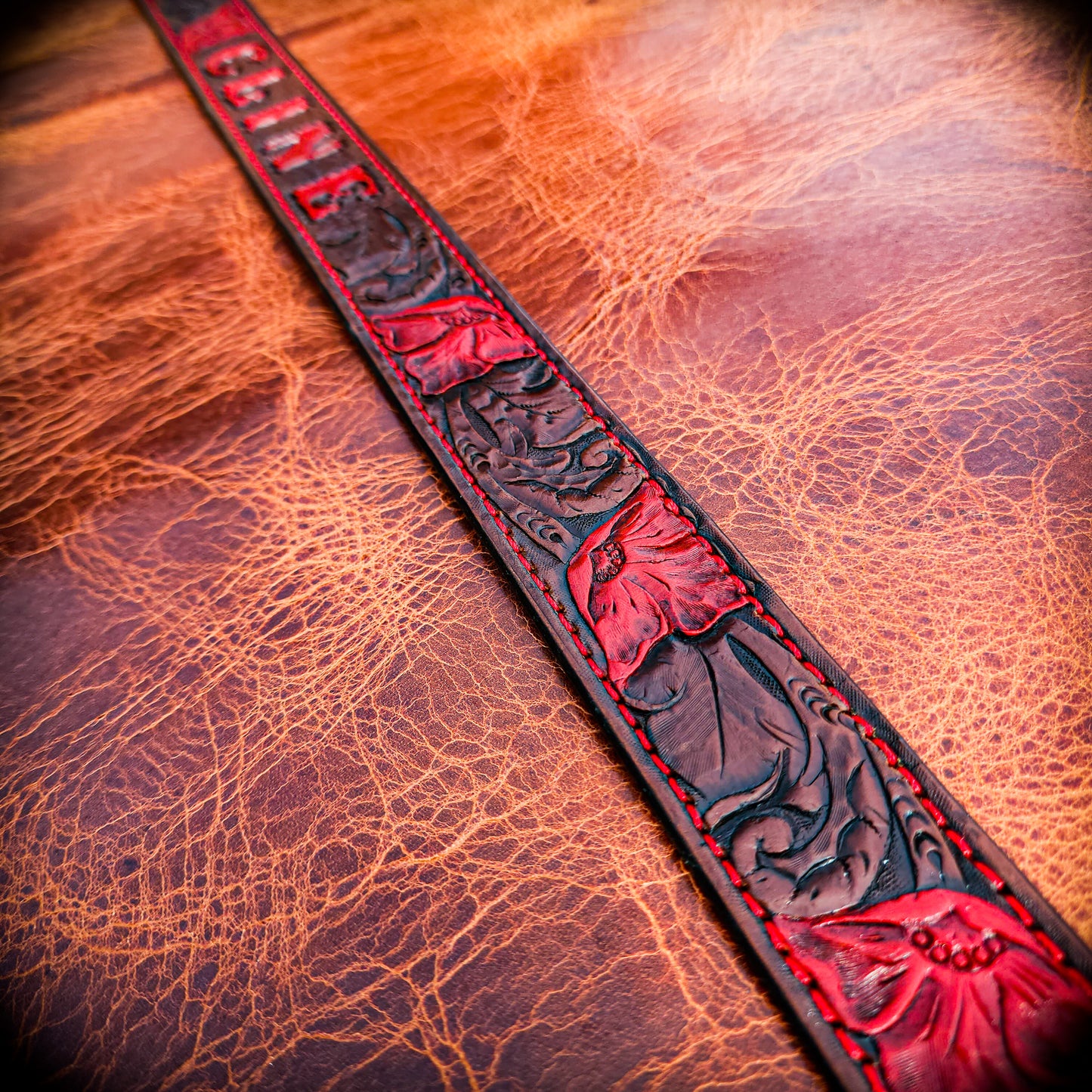 Hand tooled belts