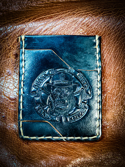 Horween Shell Cordovan Minimalist Wallet - Handcrafted Leather